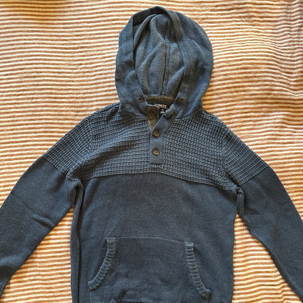 Mens Medium Blue Hoodie